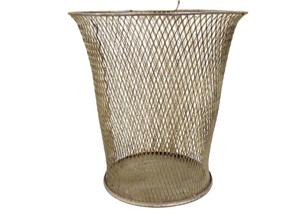 Vintage or Antique Northwestern Expanded Metal Company Wastebasket: Vintage or Antique Northwestern Expanded Metal Company Wastebasket All pictures are considered part of the description and should be examined carefully by bidders. Live Auctioneers is now offering Liv