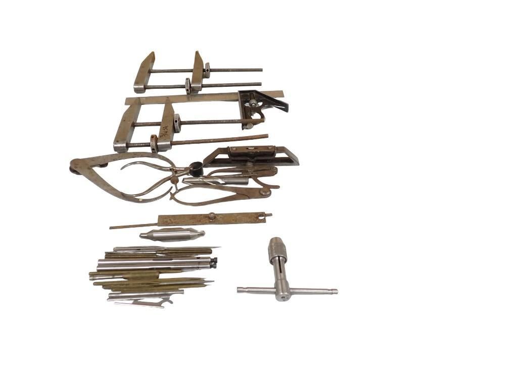 Vintage or Antique Machinist Tools including Calipers, Clamps, etc. (1 of 6)