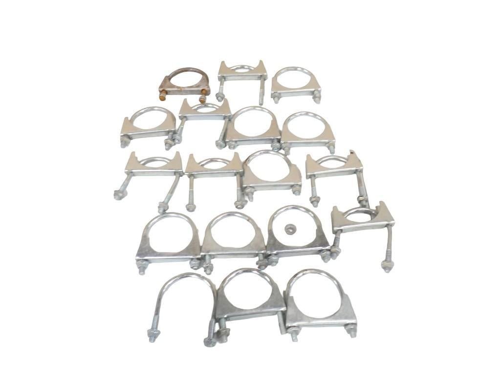 U-Bolt Exhaust / Muffler Clamps: U-Bolt Exhaust / Muffler Clamps All pictures are considered part of the description and should be examined carefully by bidders. Live Auctioneers is now offering Live Shipping through them. This is an