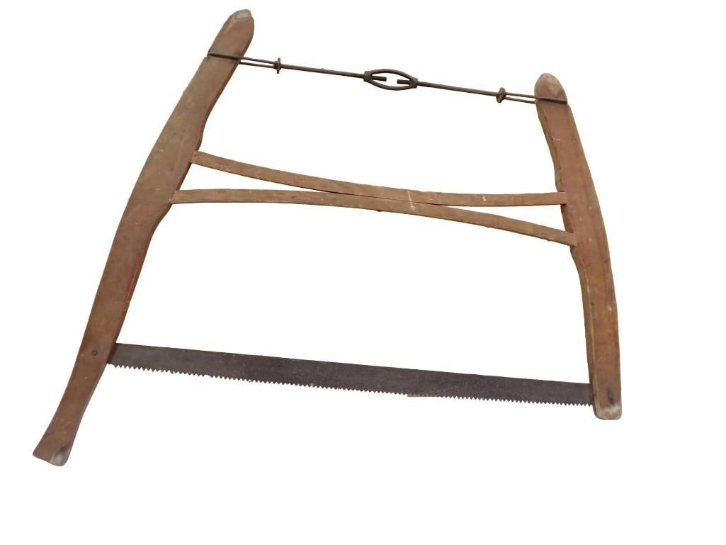 Vintage wood-framed buck saw or bow saw (1 of 4)