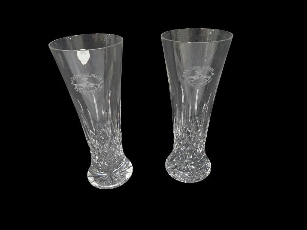Waterford Crystal AT&T Pebble Beach Golf Pilsner Drinking Glasses (1 of 10)
