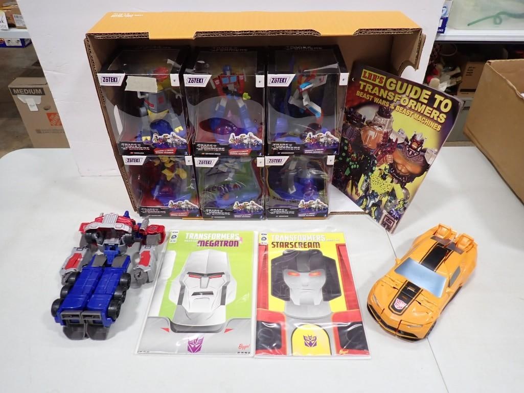 Transformers Toy Lot including Zoteki, New in Package, Lee's Guide to Transformers, etc (1 of 10)