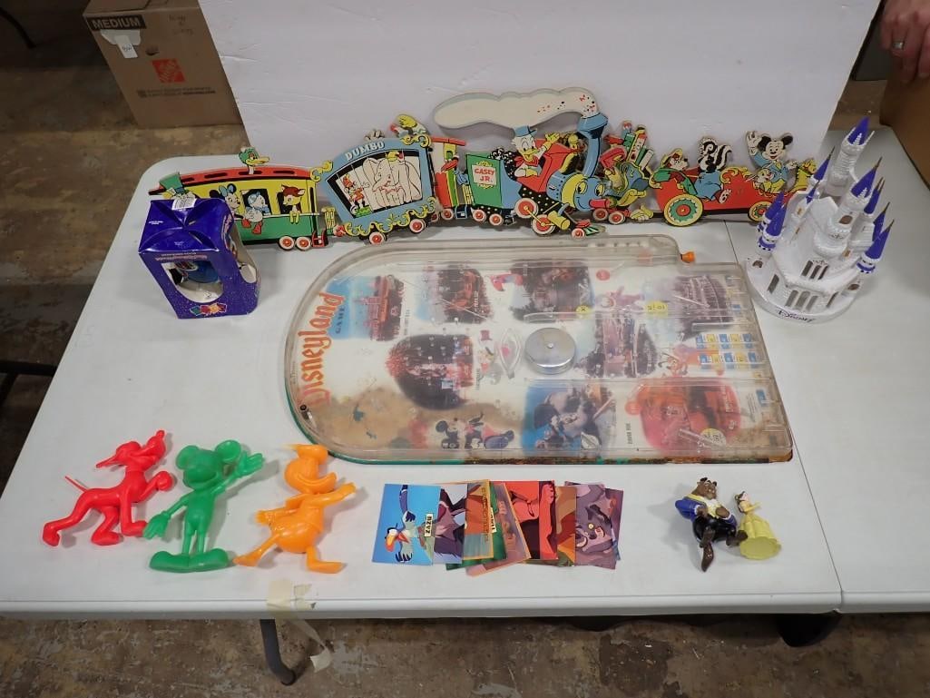 Walt Disney lot including Pinball Game, Trading Cards, Figures, Toys, etc. (1 of 11)