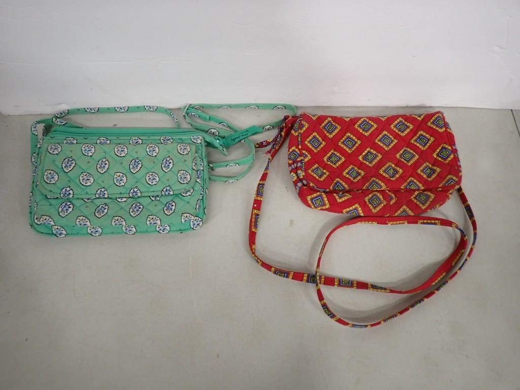 Two Vera Bradley Purses: Two Vera Bradley Purses All pictures are considered part of the description and should be examined carefully by bidders. Live Auctioneers is now offering Live Shipping through them. This is an optiona