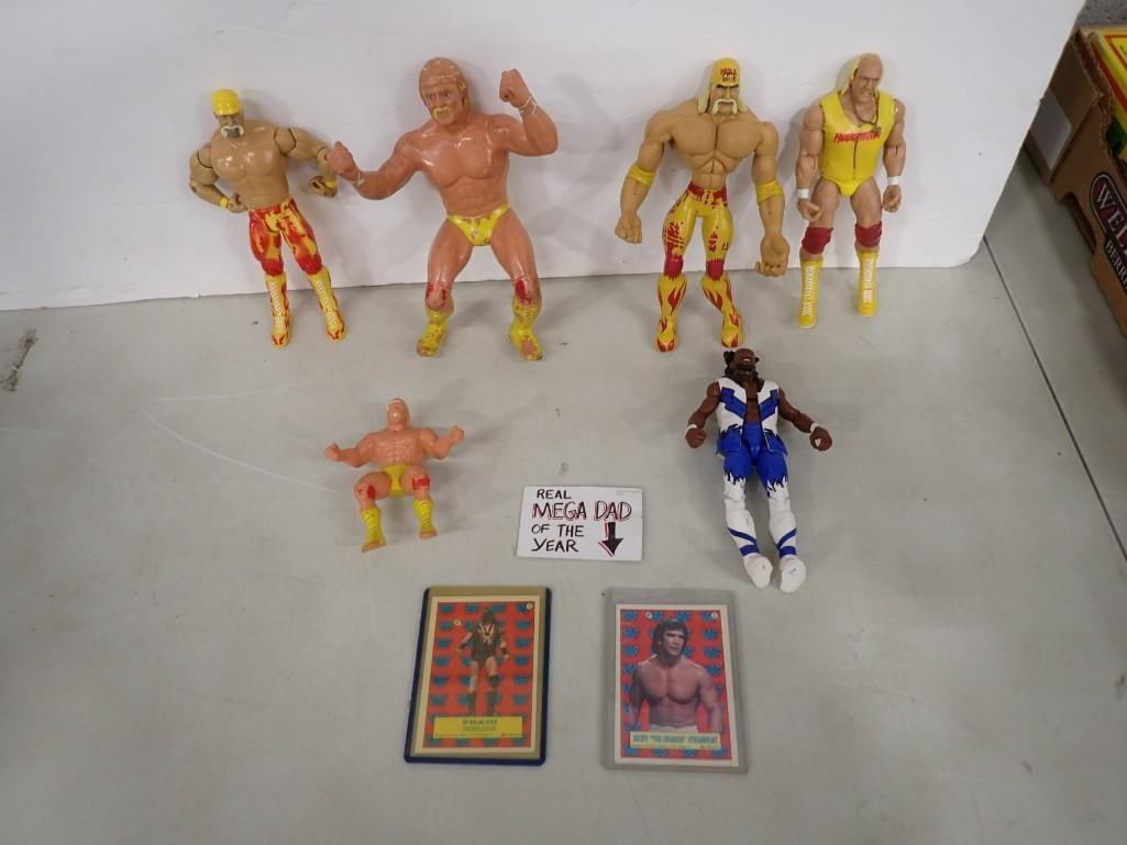 Wrestling Lot including Hulk Hogan Action Figures, Kofi Kingston, Ricky the Dragon Steamboat Card: Wrestling Lot including Hulk Hogan Action Figures, Kofi Kingston, Ricky the Dragon Steamboat Card, Smash All pictures are considered part of the description and should be examined carefully by