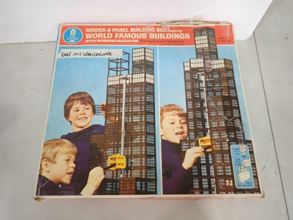 1970's Girder & Panel Building Skyscraper Toy Set: 1970's Girder & Panel Building Skyscraper Toy Set All pictures are considered part of the description and should be examined carefully by bidders. Live Auctioneers is now offering Live