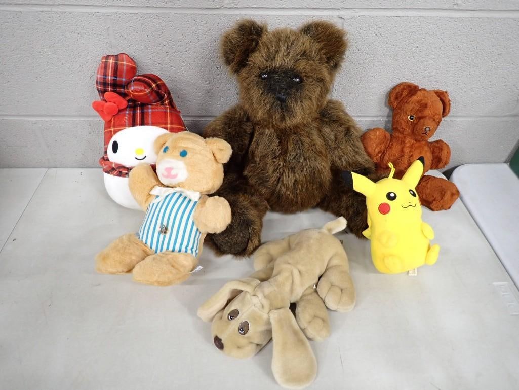 Plush Lot including Pokemon, Teddy Bear, Pound Puppy, Vintage, etc (1 of 7)