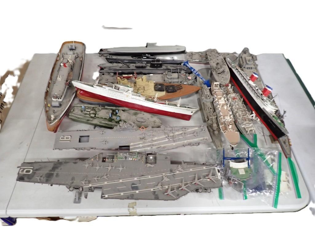 Lot of Model Boats, Aircraft Carriers, etc. (1 of 15)