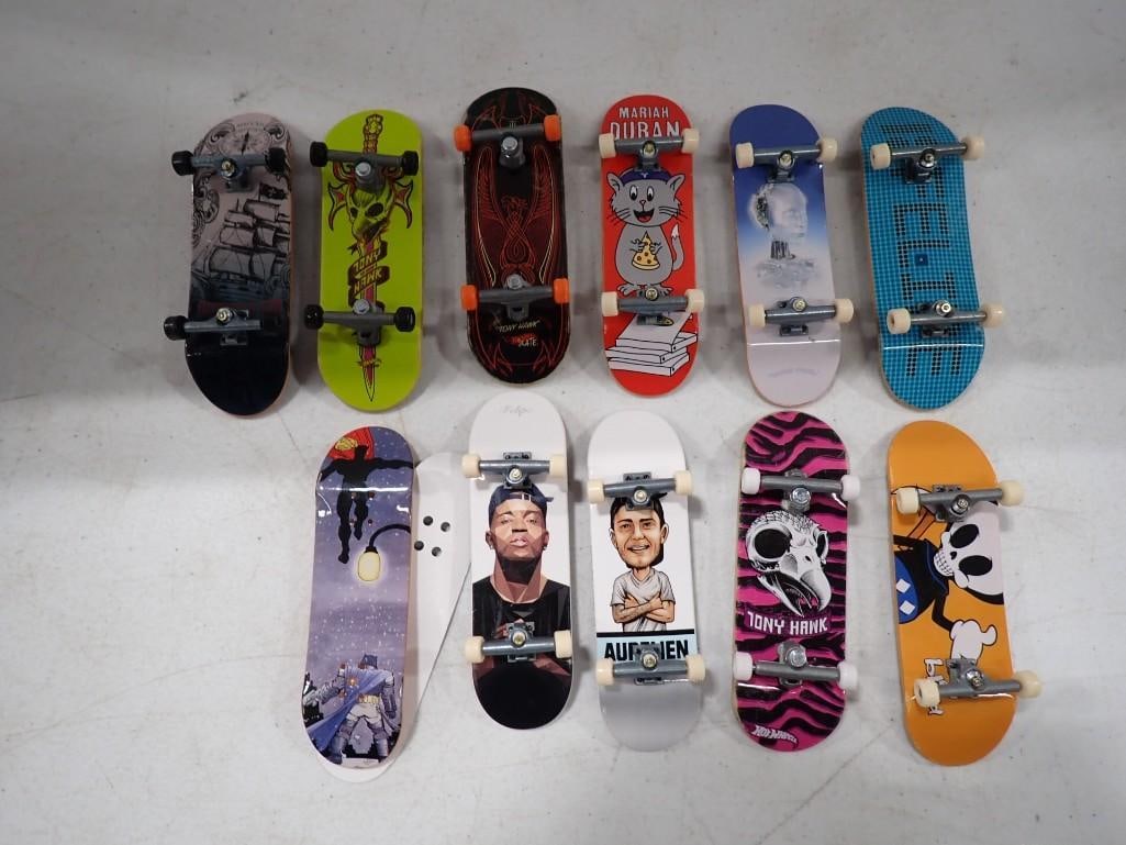 Tech Dech Mini Skateboard Lot including Tony Hawk, Paris Olympics, Blind Reaper, DC Batman Vs Superm (1 of 11)