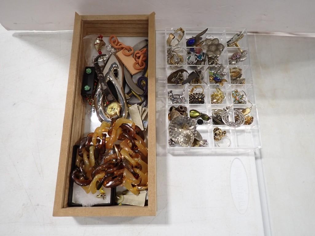 Lot of assorted Costume Jewelry including Vintage, Lucite, etc. (1 of 10)