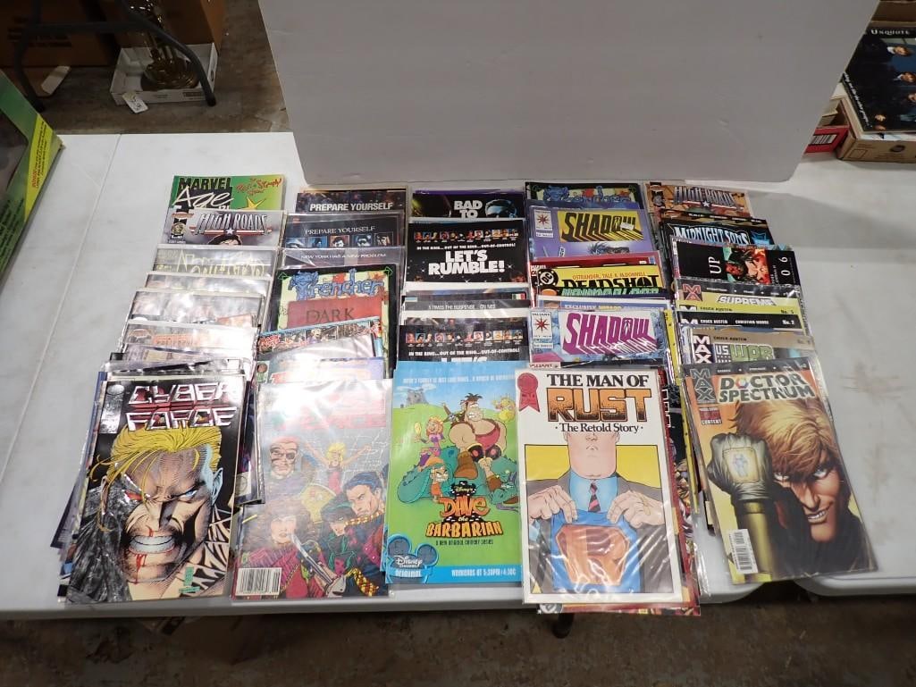 Comic Book lot including Shadow, High roads, Ren & Stimpy, North Star, Cyber Force, Dave the (1 of 12)