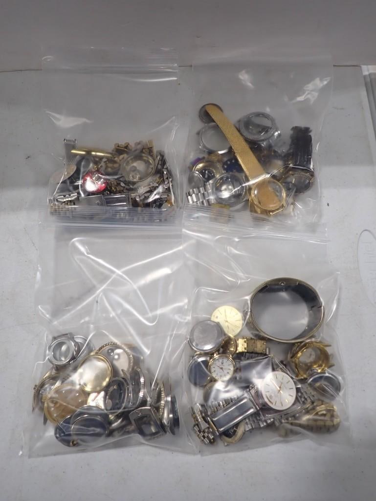 Lot of assorted Watch Parts: Lot of assorted Watch Parts All pictures are considered part of the description and should be examined carefully by bidders. Live Auctioneers is now offering Live Shipping through them. This is an