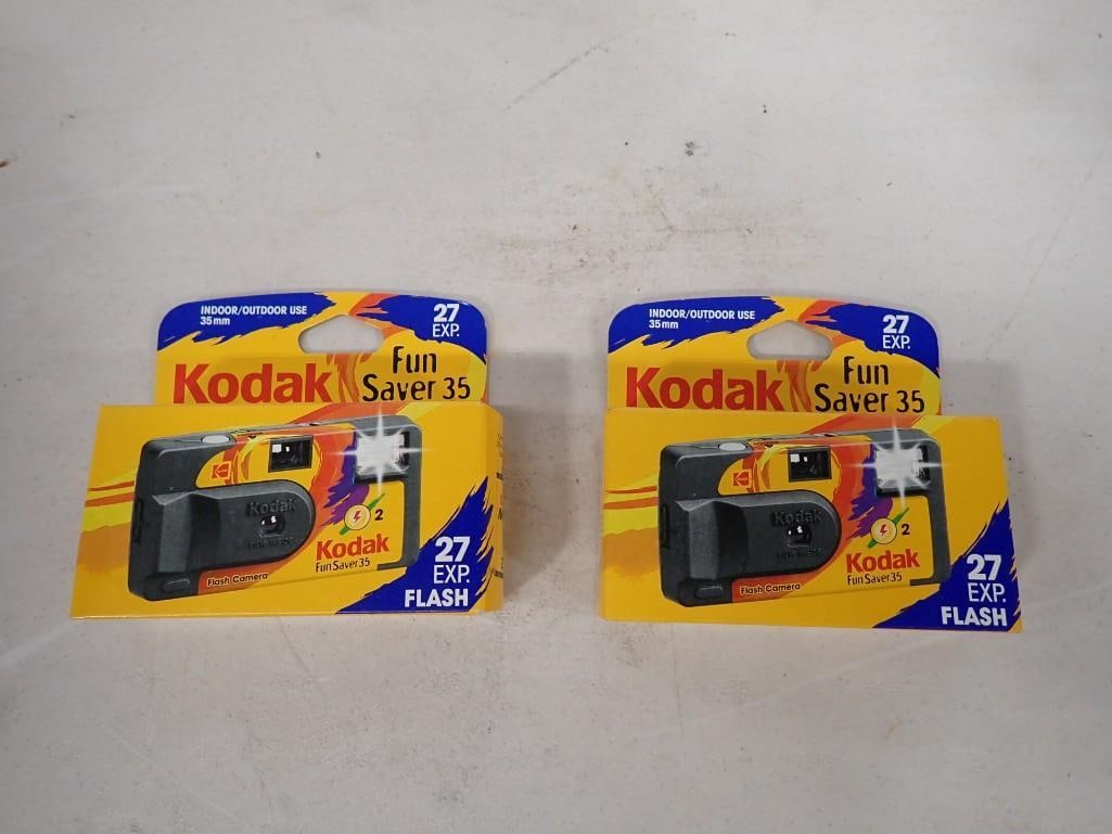 Two Vintage Kodak Fun Saver 35 Disposable Cameras with Flash (1 of 6)