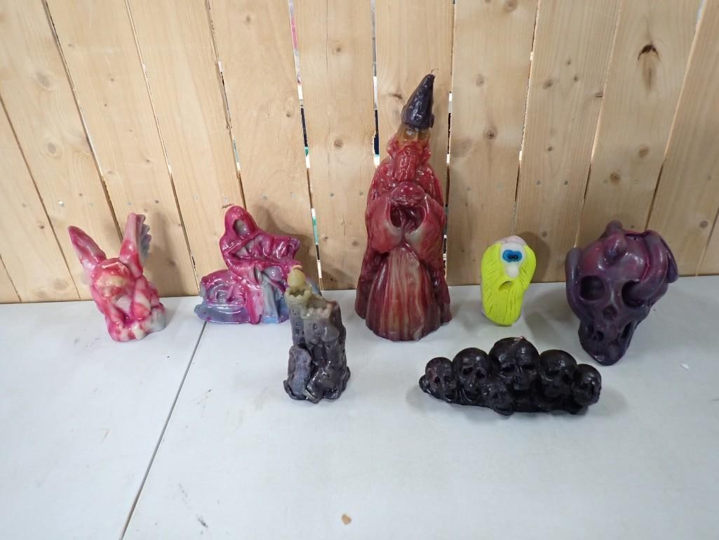 Decorative Candles including Halloween - Wizard, Skull, Gargoyle, Castle, etc (1 of 11)