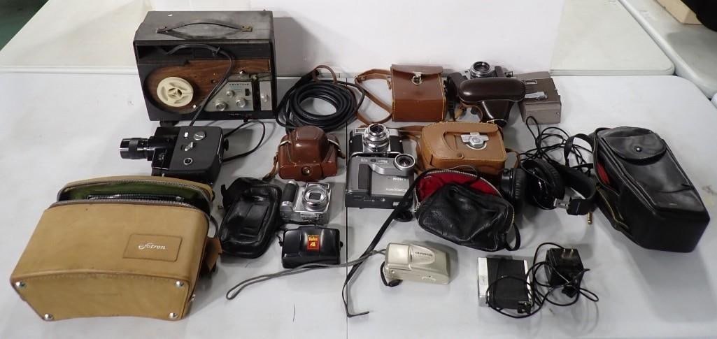 Vintage Electronics, etc. Including Movie Projector, Vintage Cameras, Super 8, Sony, Cases, Kodak (1 of 14)