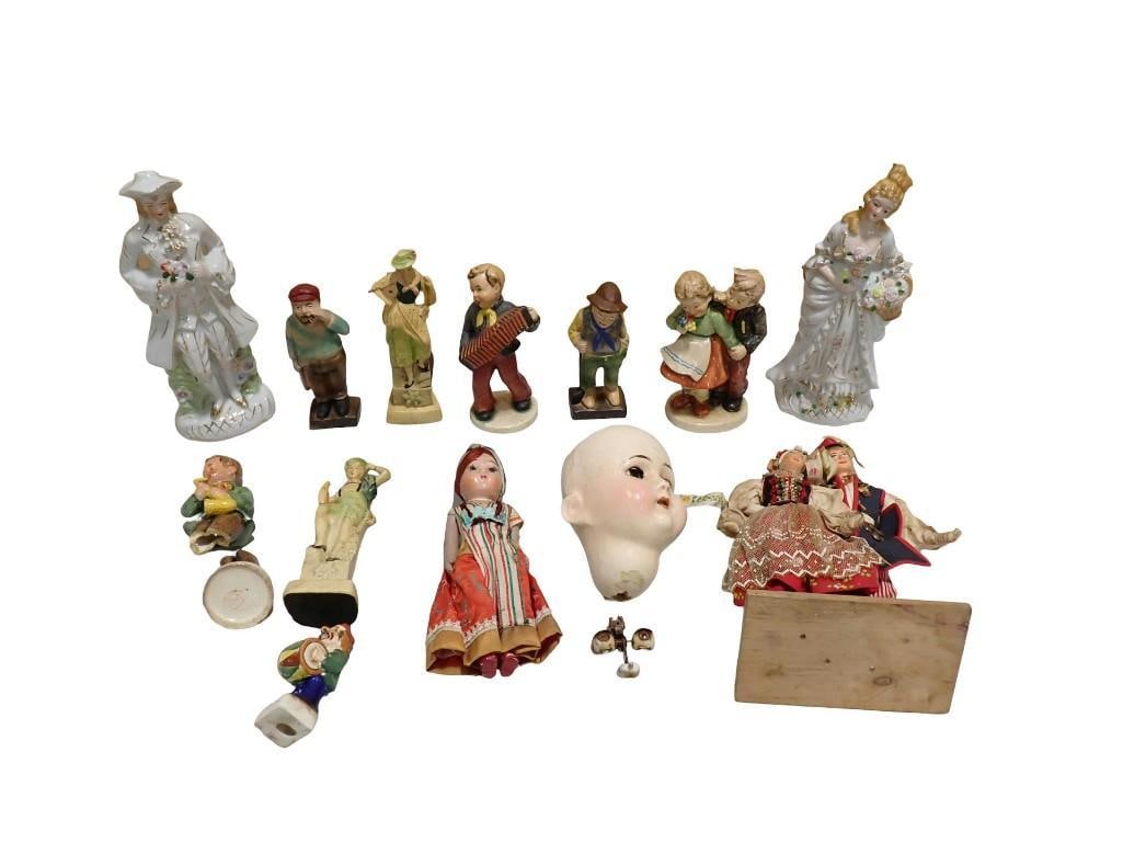 Lot of assorted Figurines including Victorian Style, Hummel, etc (1 of 10)