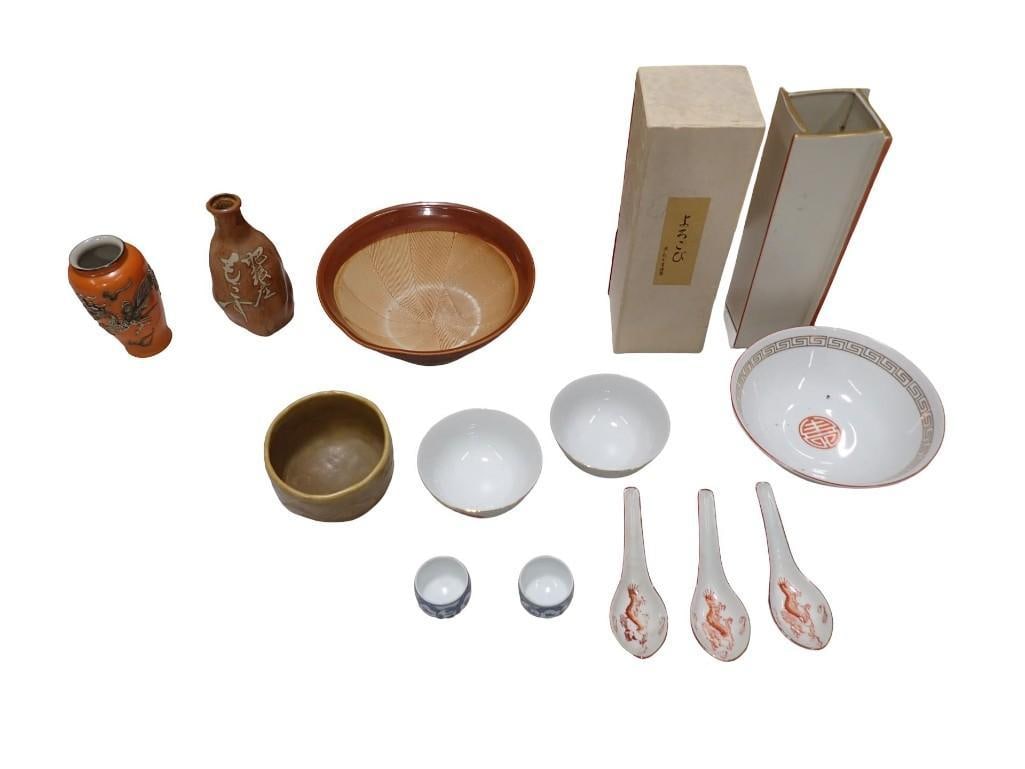 Lot of Asian Dishes, Vases, Etc (1 of 20)
