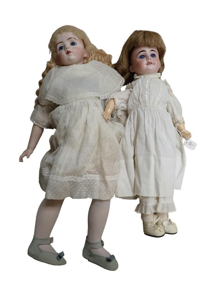 2 dolls - Helen MacClellon Repro Porcelain Bissque Doll with Composition, Jointed Body, Glass Eyes, (1 of 13)
