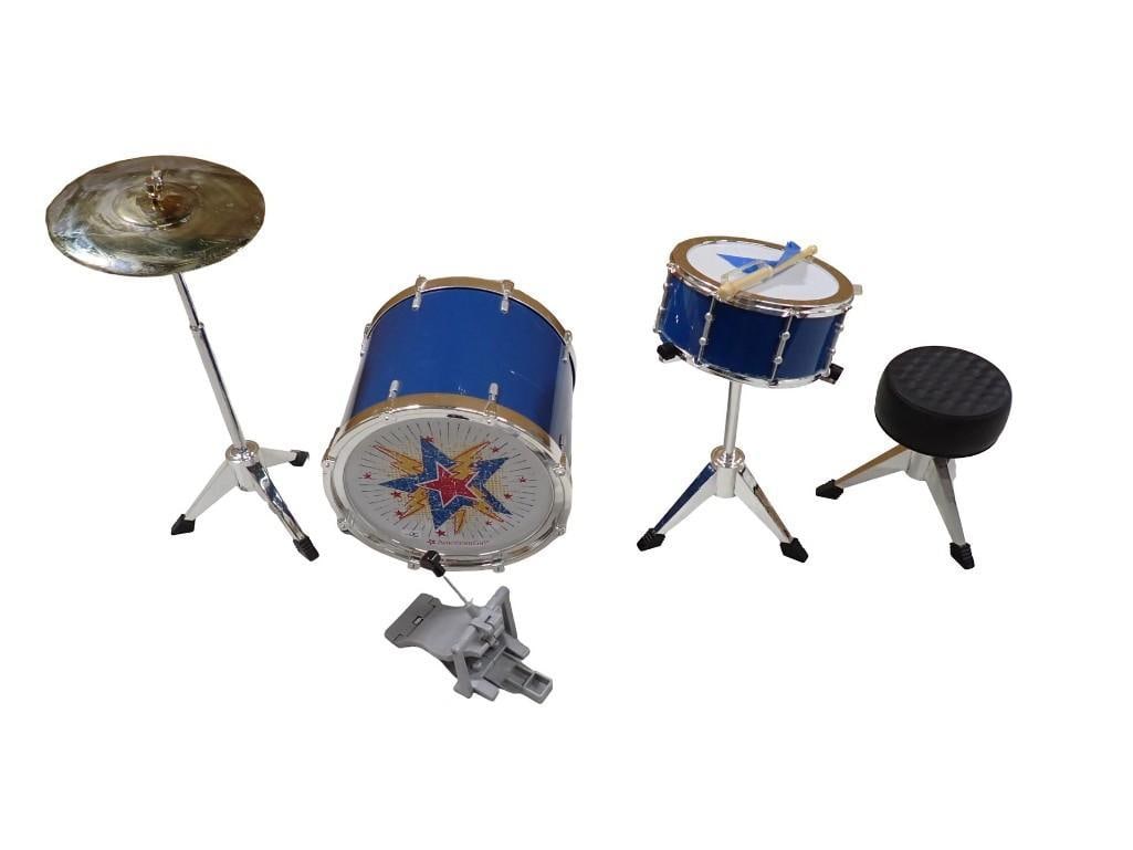 American Girl Logan Everett's Rhythmic Drum Set: American Girl Logan Everett's Rhythmic Drum Set All pictures are considered part of the description and should be examined carefully by bidders. Live Auctioneers is now offering Live Shipping thro