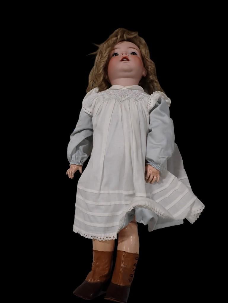 Antique Simon & Halbig 22" Porcelain & Compo Jointed Doll (1 of 14)