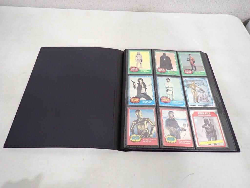 Binder of Vintage Star Wars Trading Cards - 1977-1983: Binder of Vintage Star Wars Trading Cards - 1977-1983 All pictures are considered part of the description and should be examined carefully by bidders. Live Auctioneers is now offering Live Shipping th