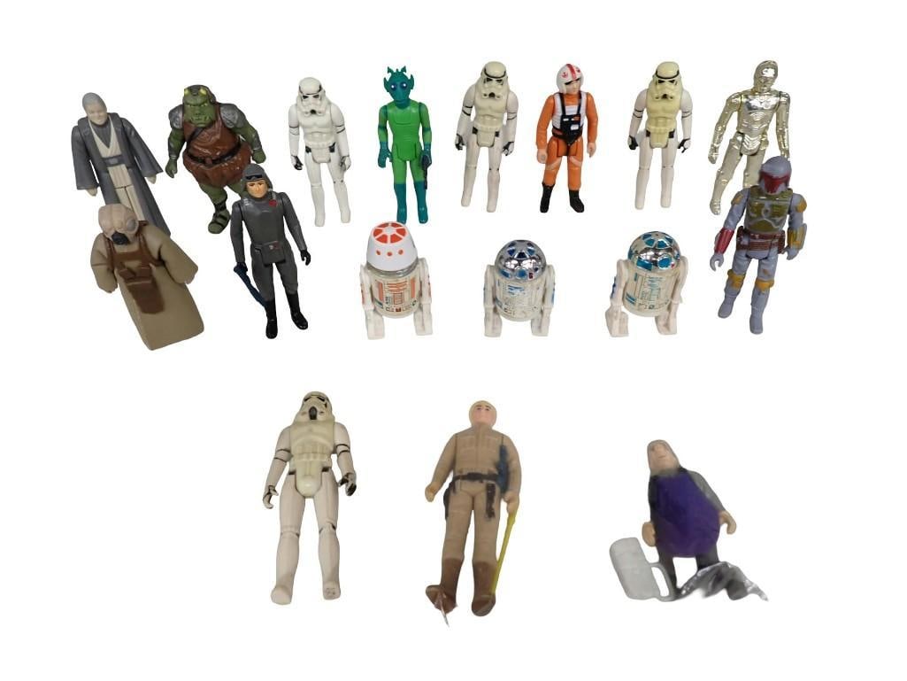 Lot of assorted Star Wars Action Figures including Vintage (1 of 18)