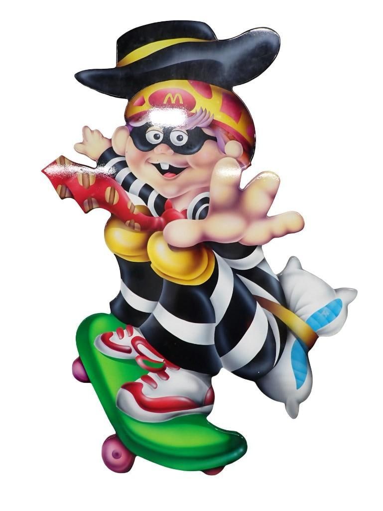 McDonald's Hamburgler Skateboarding Life Size Restaurant Store Display (1 of 6)