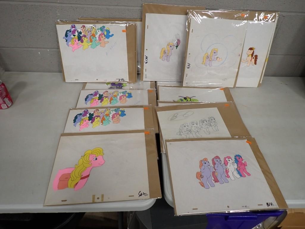 My Little Pony animation Cels, Sketches, etc.: My Little Pony animation Cels, Sketches, etc. All pictures are considered part of the description and should be examined carefully by bidders. Live Auctioneers is now offering Live Shipping through th