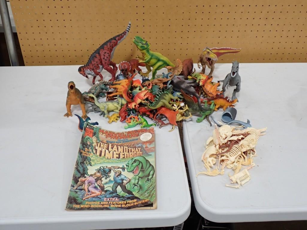Lot of Dinosaur Toys and The Land that Time Forgot Comic Book: Lot of Dinosaur Toys and The Land that Time Forgot Comic Book All pictures are considered part of the description and should be examined carefully by bidders. Live Auctioneers is now offering Live Shi