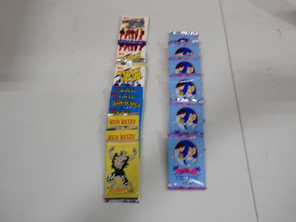 Sealed Packs of Trading Cards including Walt Disney Cinderella, Topps New Kids on the Block: Sealed Packs of Trading Cards including Walt Disney Cinderella, Topps New Kids on the Block, Trash Can Trolls, Ken Kelly Fantasy Art, Mike Ploog All pictures are considered part of the description and