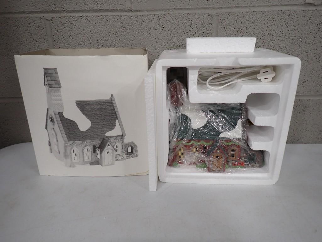Department 56 Dickens' Village Series Dudden Cross Church Heritage Village Collection: Department 56 Dickens' Village Series Dudden Cross Church Heritage Village Collection All pictures are considered part of the description and should be examined carefully by bidders. Live Auctione
