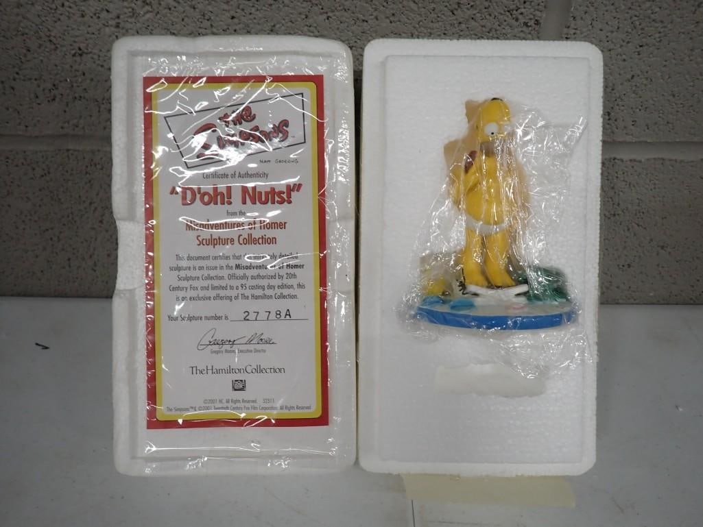 Hamilton Collection The Simpsons "D'oh! Nuts!" Misadventures of Homer Sculpture Collection: Hamilton Collection The Simpsons "D'oh! Nuts!" Misadventures of Homer Sculpture Collection All pictures are considered part of the description and should be examined carefully by bidders. 