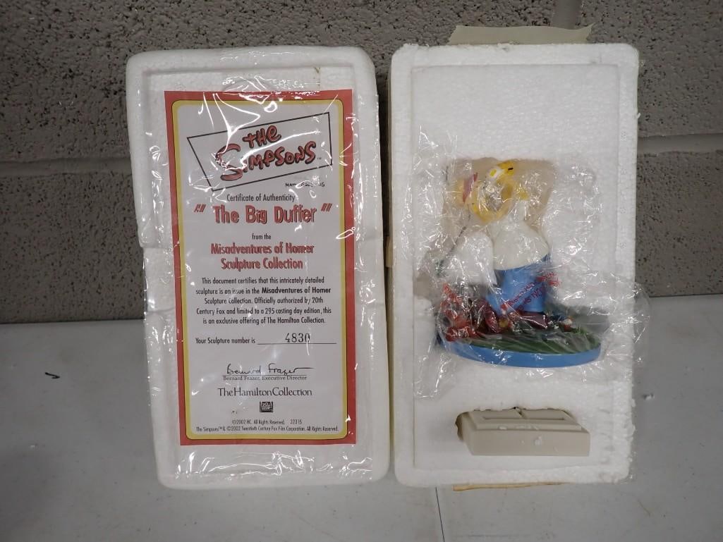 Hamilton Collection The Simpsons "The Big Duffer" Misadventures of Homer Sculpture Collection: Hamilton Collection The Simpsons "The Big Duffer" Misadventures of Homer Sculpture Collection All pictures are considered part of the description and should be examined carefully by bidders. L