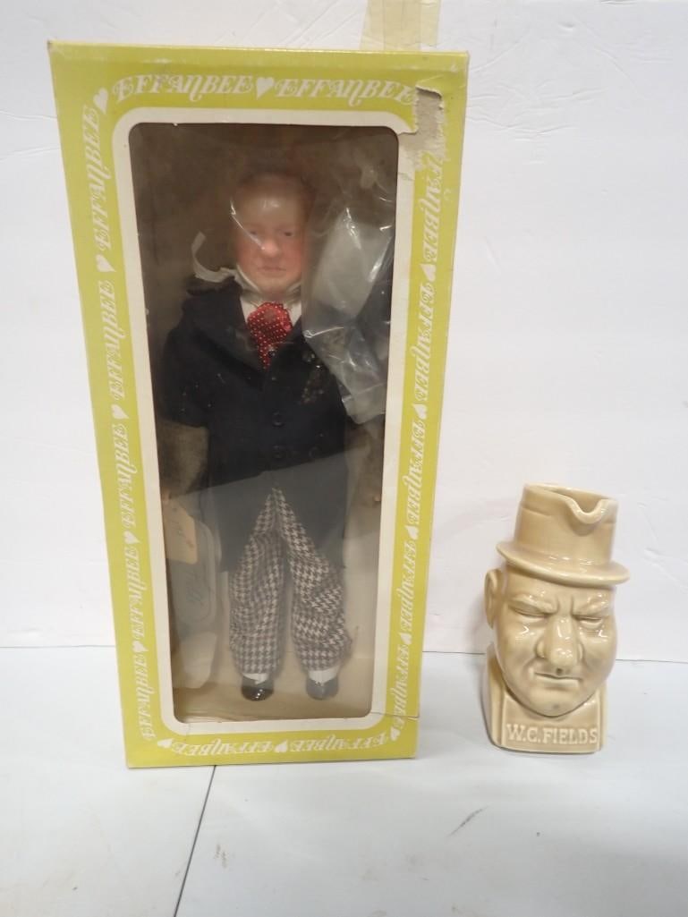 W.C. Fields Ceramic Character Mug and Effanbee WC Fields Doll with original box (1 of 11)