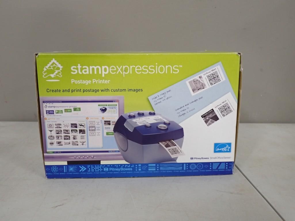 Stamp Expressions Postage Stamp Printer: Stamp Expressions Postage Stamp Printer All pictures are considered part of the description and should be examined carefully by bidders. Live Auctioneers is now offering Live Shipping through them. Th