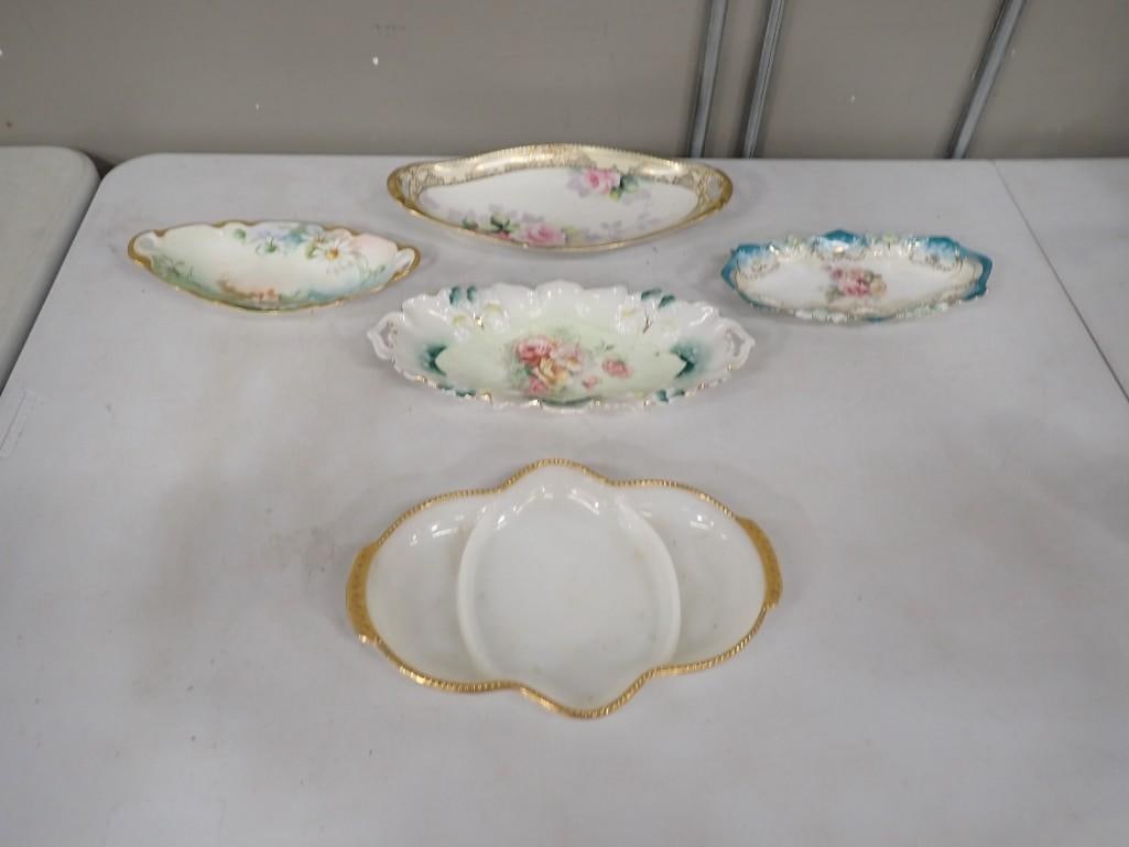 Glass and China Plates, etc. Including Japan, Fire King, RS Prussia, Charlotte, etc: Glass and China Plates, etc. Including Japan, Fire King, RS Prussia, Charlotte, etc All pictures are considered part of the description and should be examined carefully by bidders. Live Auctioneers is