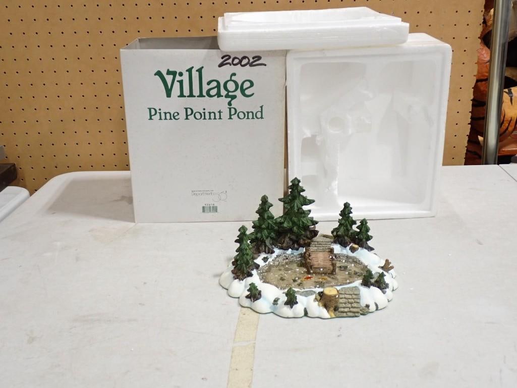 Dept 56 Village Pine Point Pond in Original Box: Department 56 Village Pine Point Pond in Original Box All pictures are considered part of the description and should be examined carefully by bidders. Live Auctioneers is now offering Live Shipping th
