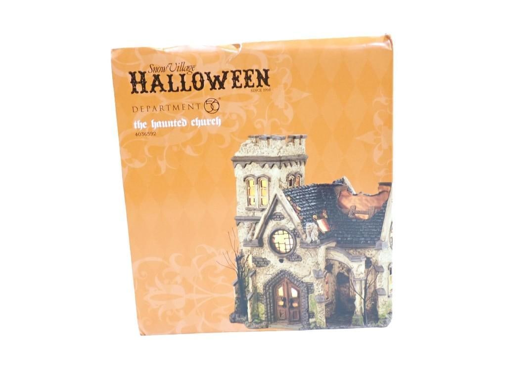 Dept 56 The Haunted Church Snow Village Halloween in Original Box (1 of 6)