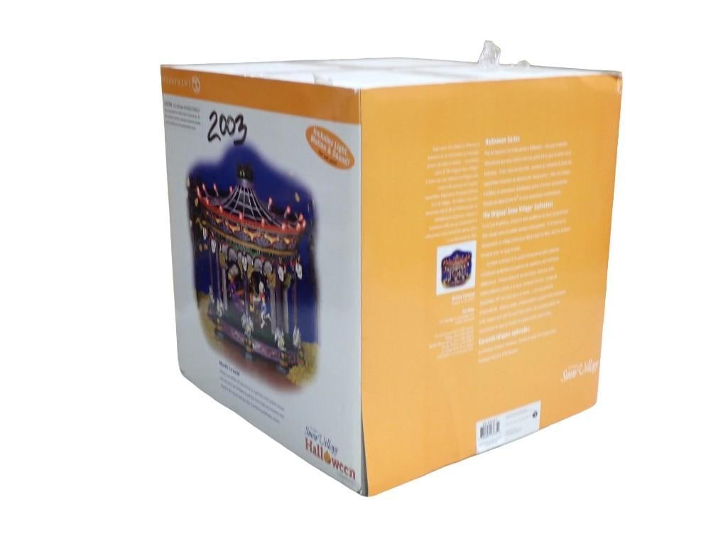 Dept 56 Ghostly Carousel RETIRED Halloween Village Item in Original Box Snow Village Halloween (1 of 5)