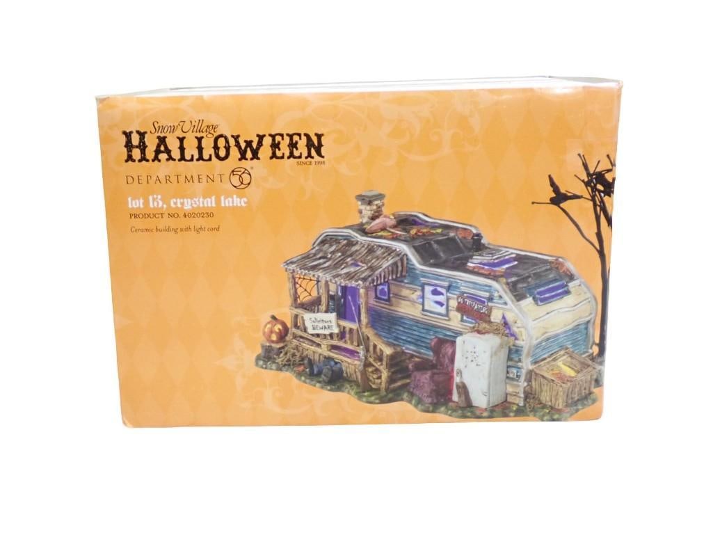 Dept 56 Snow Village Halloween Lot 13 Crystal Lake RETIRED Ceramic Halloween Village Building (1 of 6)