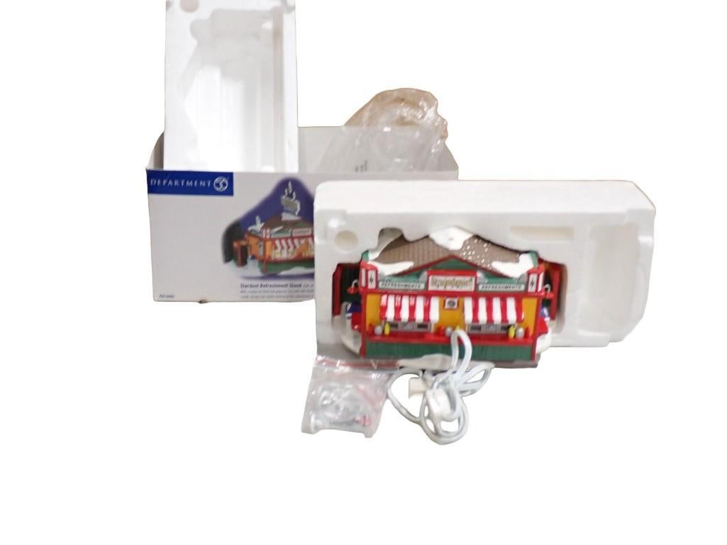 Dept 56 Stardust Refreshment Stand RETIRED Snow Village Christmas Village Building in Original Box: Department 56 Stardust Refreshment Stand RETIRED Snow Village Christmas Village Building in Original Box All pictures are considered part of the description and should be examined carefully by bi