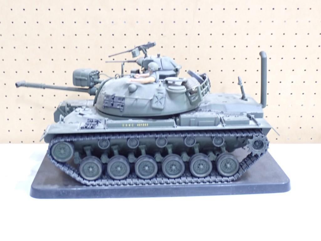 USMC M-48 Patton Tank - 1:35 Scale: USMC M-48 Patton Tank - 1:35 Scale All pictures are considered part of the description and should be examined carefully by bidders. Live Auctioneers is now offering Live Shipping through them. This is