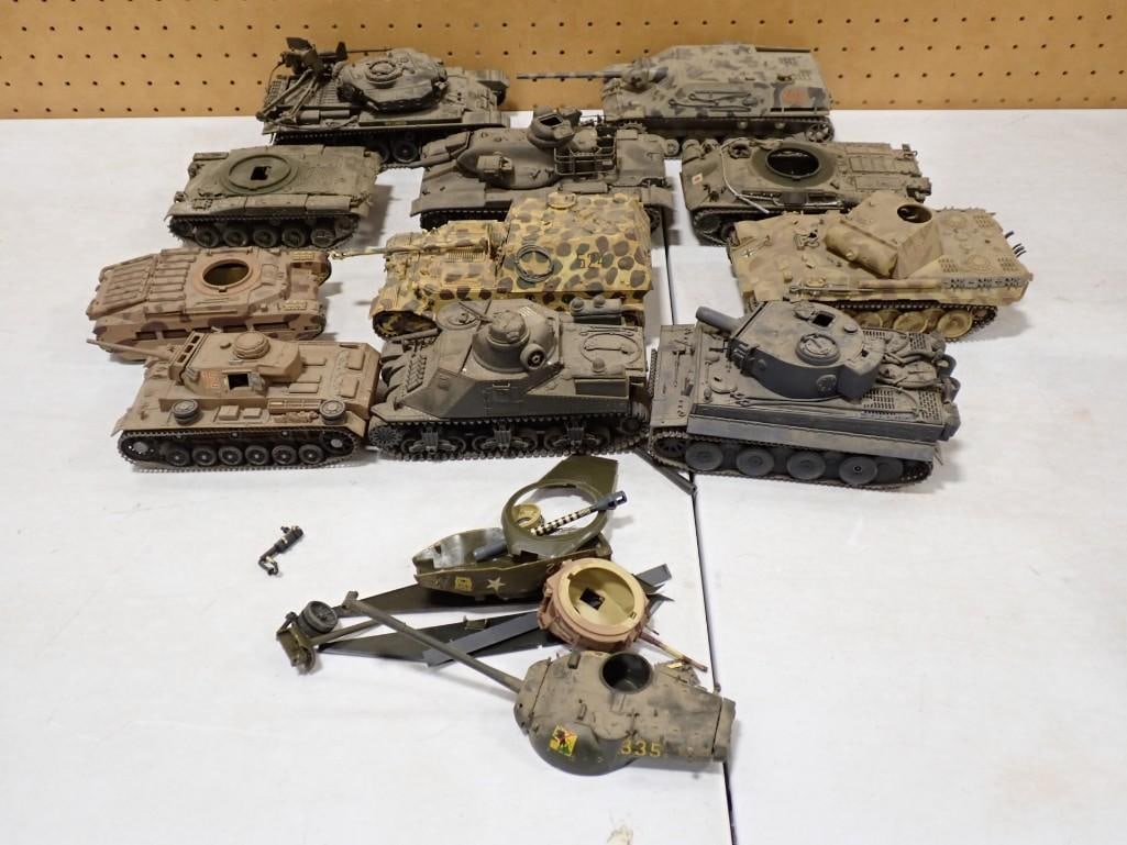 Lot of assorted Military Tank Toy Models (1 of 7)