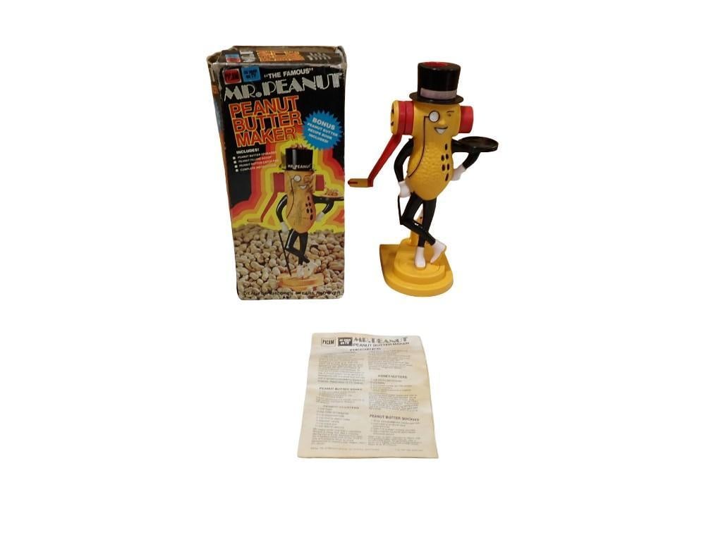 Vintage Planters Mr. Peanut Hand Crank Peanut Butter Maker with Original Box (1 of 9)