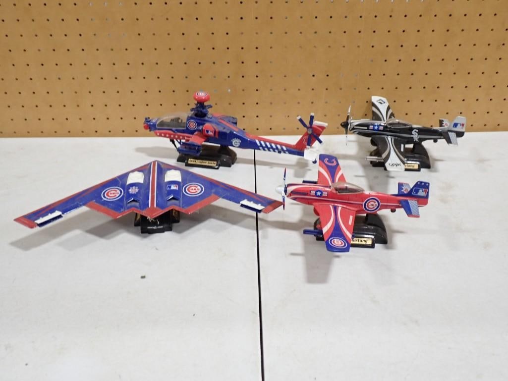 Chicago Cubs and White Sox Model Airplanes and Helicopter (1 of 5)