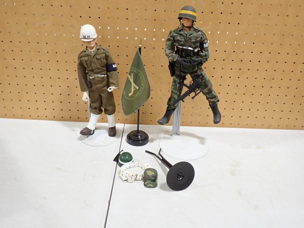 Two 12" Action Figures including GI Joe with stands and some accessories (1 of 5)