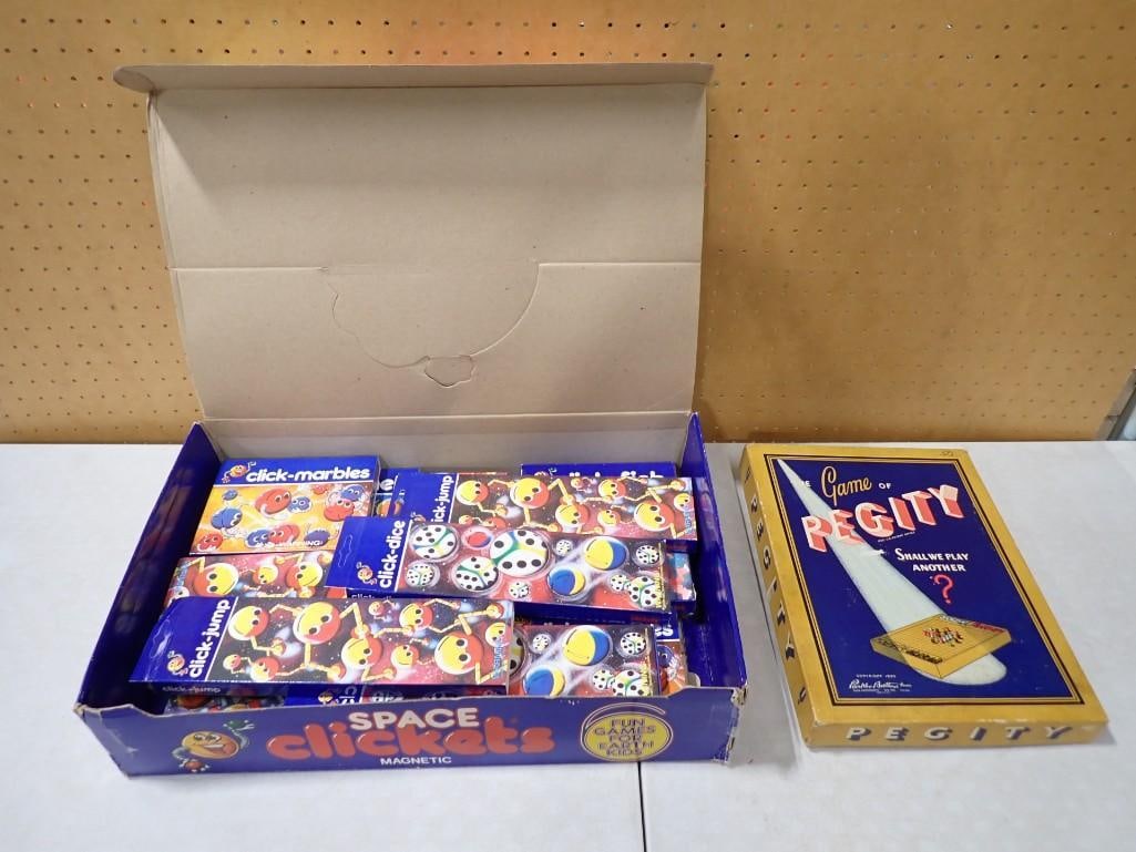 The Game of Pegity and Magnetic Space Clickets - Comes with everything as shown (1 of 12)