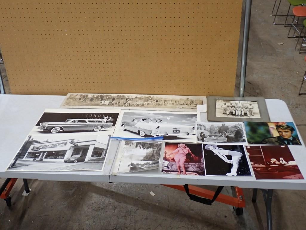 Vintage Ephemera including Marilyn Monroe, Elvis Presley, Old Cars, Military Panoramic, etc. (1 of 19)