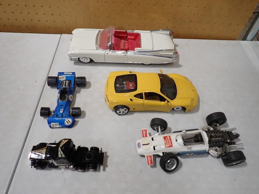 Lot of Toy Cars / Truck including Die-Cast Cadillac Eldorado, Ferrari, F1, etc. (1 of 13)