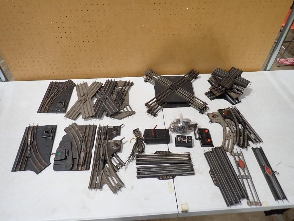 Lot of O Scale Model Train Tracks, Switches, Accessories, etc. (1 of 11)